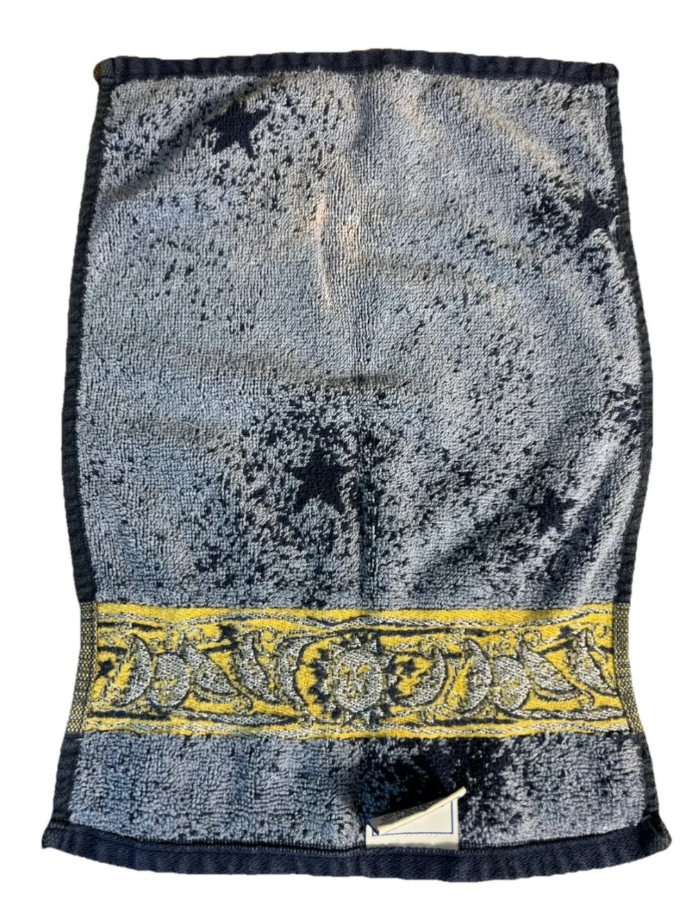 Vintage Celestial Hand Towel Moon Sun Stars 100% Cotton Santens Y2K 90s